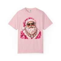 Pink Glam Santa Comfort Colors T-shirt