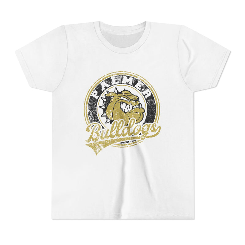 YOUTH Palmer Bulldogs Vintage Mascot Bella Canvas T-Shirt