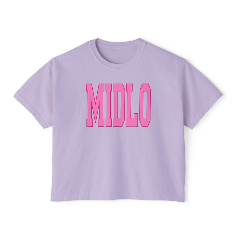 Pink Midlo Boxy Tee
