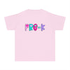 YOUTH Pre-K Heart Font Comfort Colors Tee