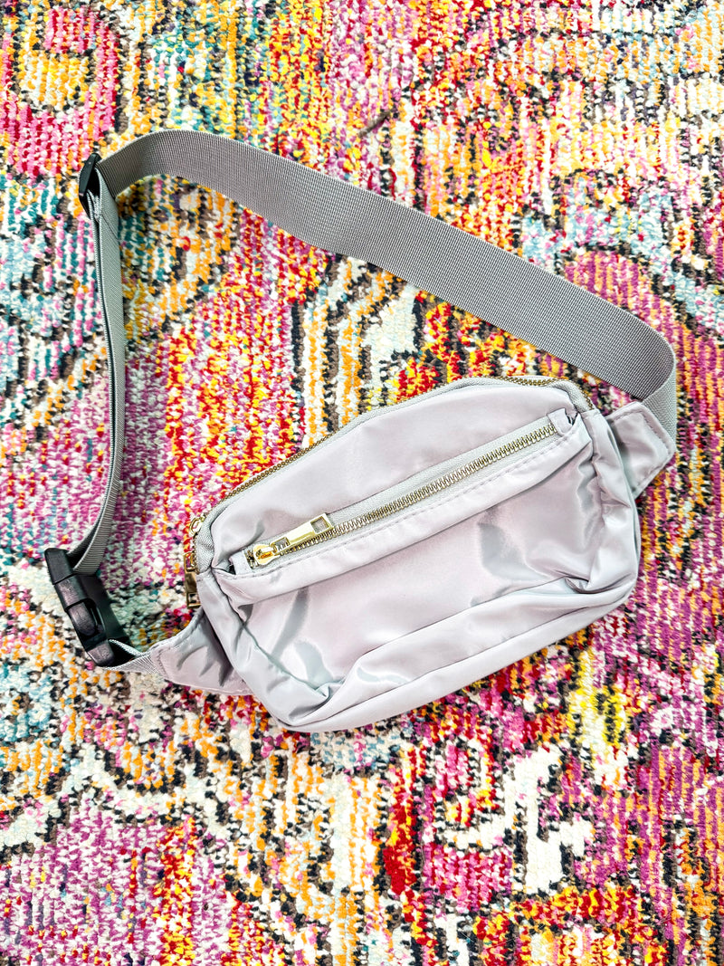 Adjustable Gray Bum Bag