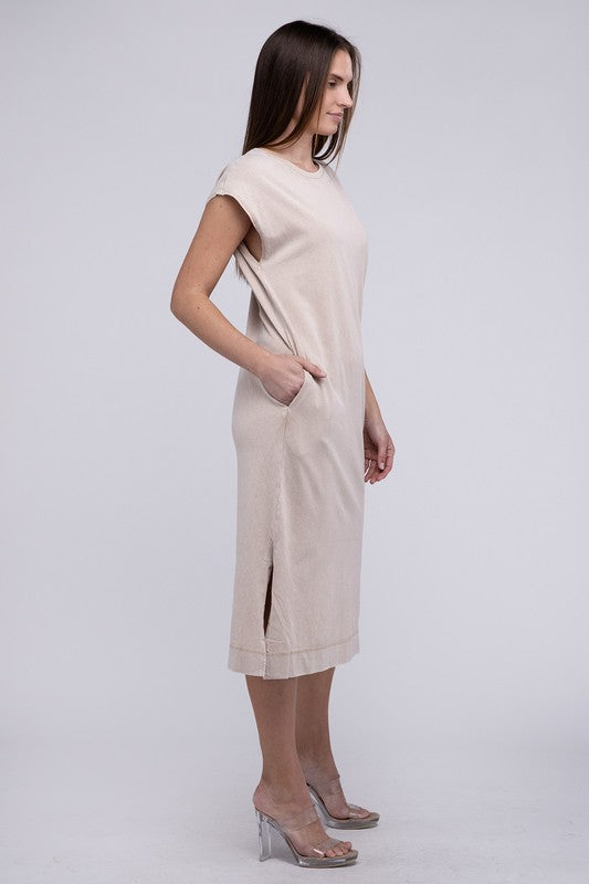 Casual Sleeveless Midi Dress