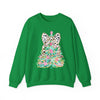 Preppy Christmas Tree with Bow Sweatshirt