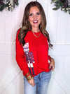Nutcracker Sequin Long Sleeve Sweater
