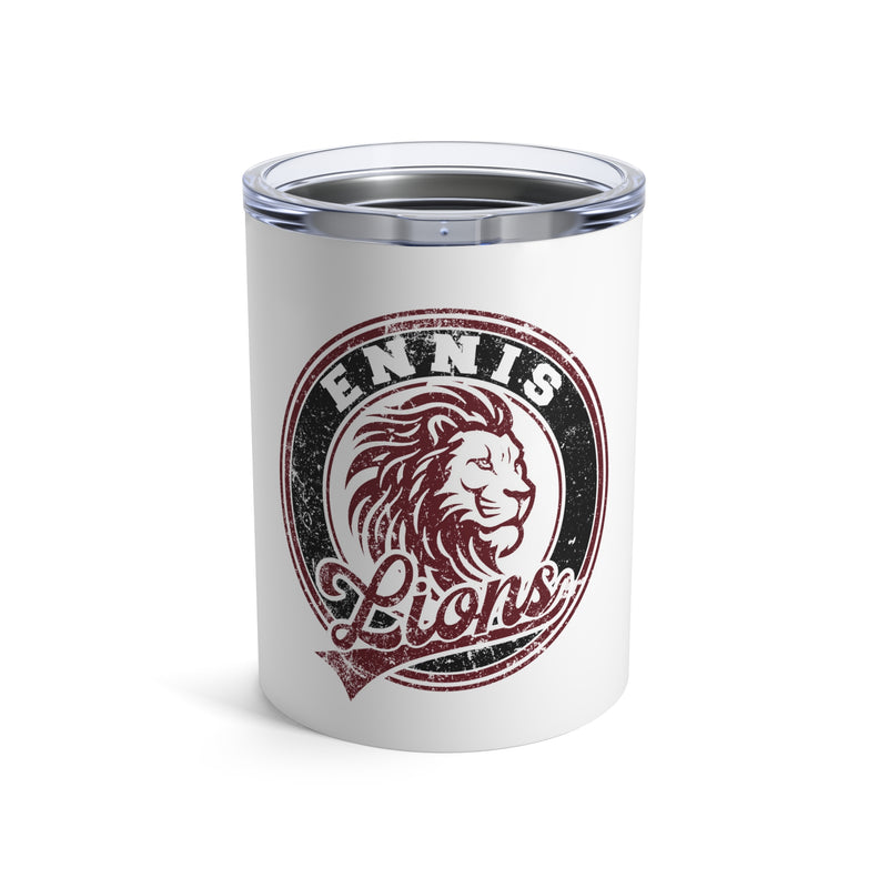 Ennis Lions Vintage Mascot 10oz Tumbler