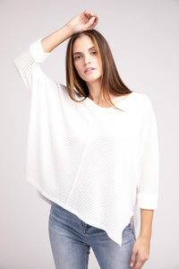 3/4 Length Textured Top