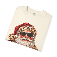 Leopard Glam Santa Comfort Colors T-shirt