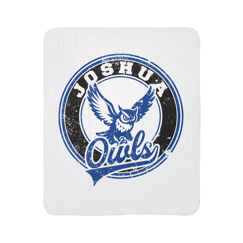 Joshua Owls Vintage Mascots Sherpa Blanket