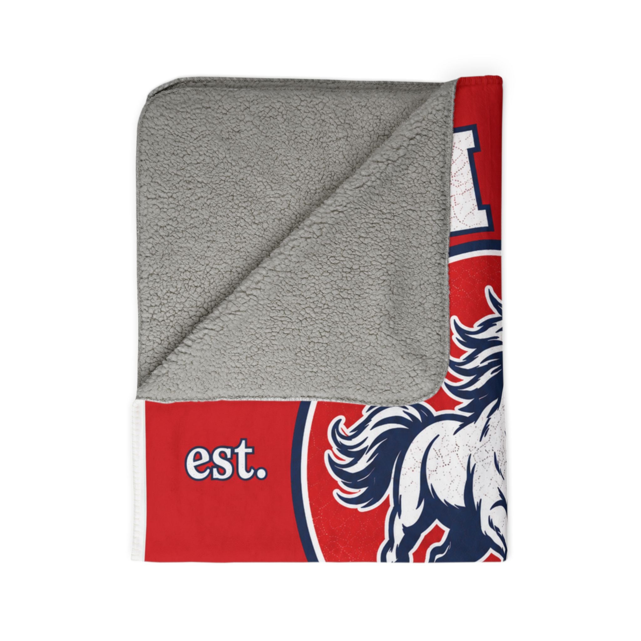Life Mustangs Sherpa Blanket