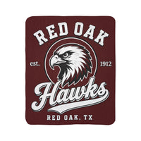 Red Oak Hawks Sherpa Blanket