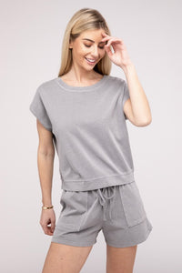 Casual Cotton Shorts Set