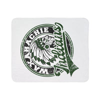 Waxahachie Indians Vintage Mascot Sherpa Blanket in White