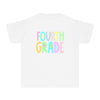 YOUTH FOURTH GRADE Pastel Font Comfort Colors Tee