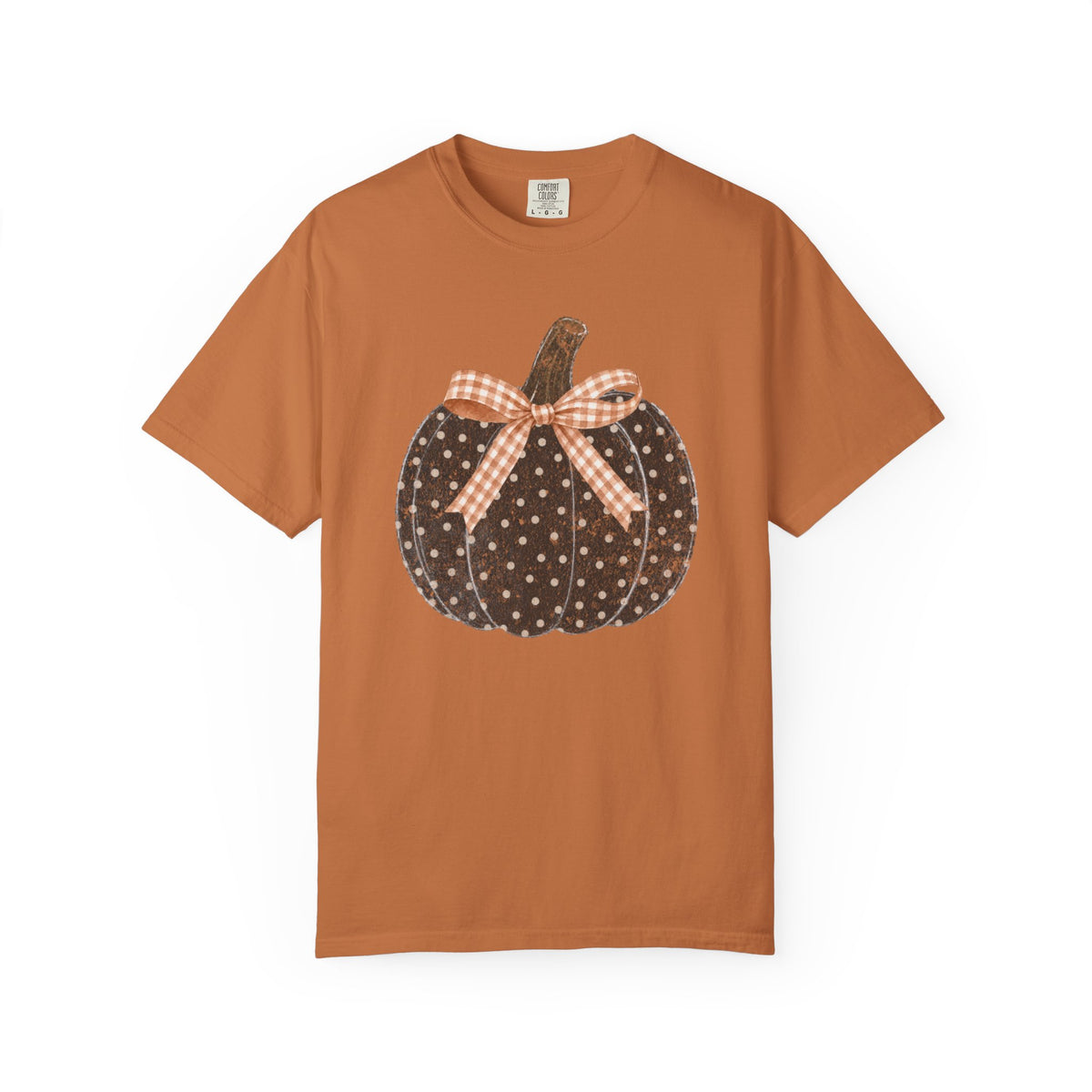 Polkadot Pumpkin Comfort Colors T-shirt