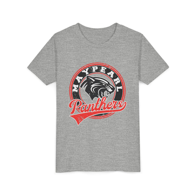 YOUTH Maypearl Panthers Vintage Mascot Bella Canvas T-Shirt