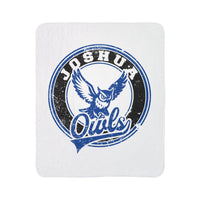 Joshua Owls Vintage Mascots Sherpa Blanket