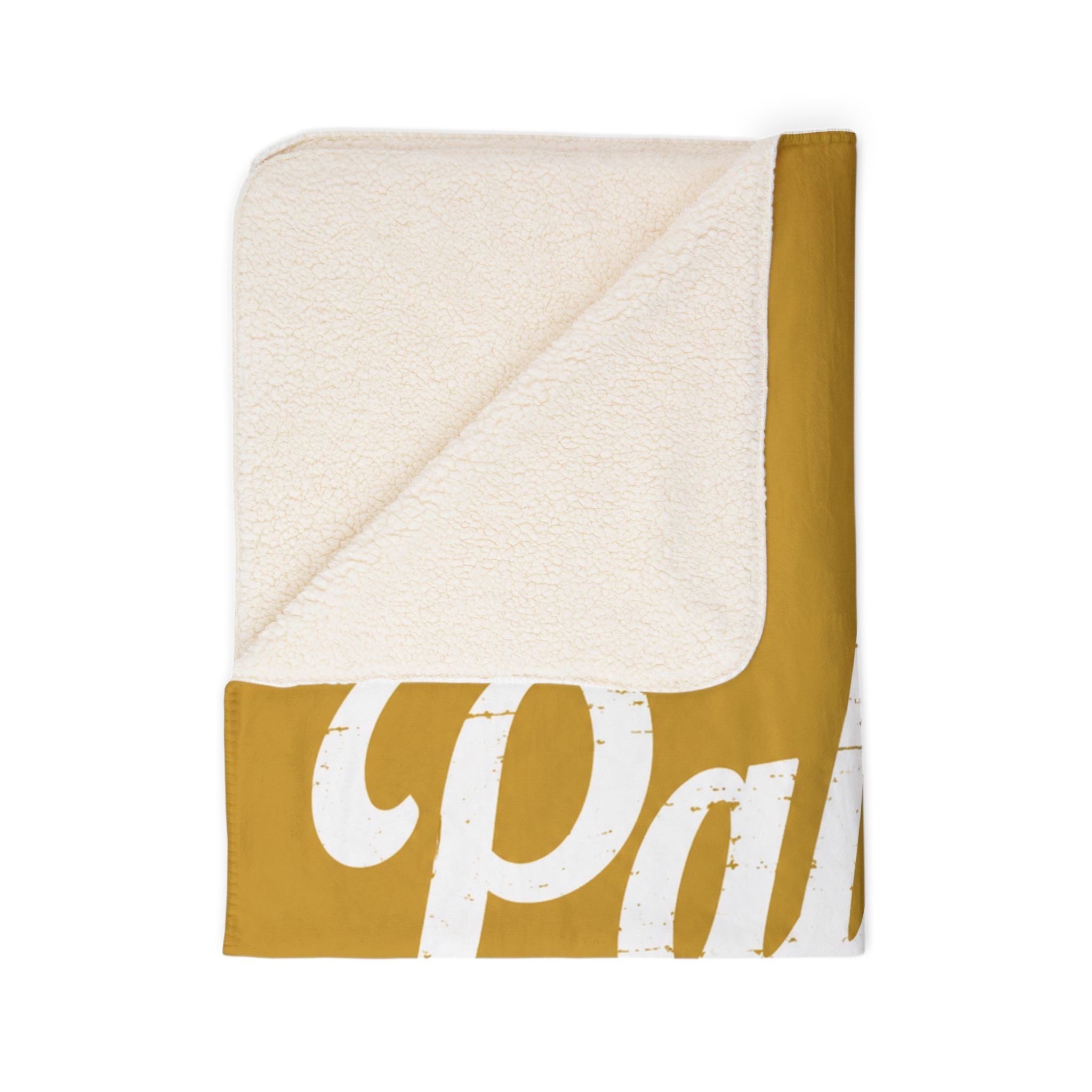 Palmer Script Sherpa Blanket