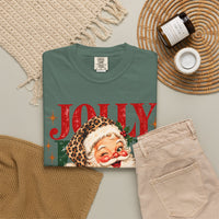 Leopard Jolly Santa Comfort Colors T-shirt