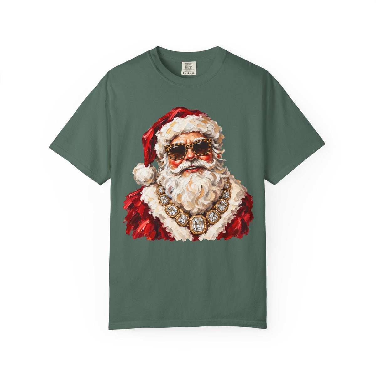 Glam Santa Comfort Colors T-shirt