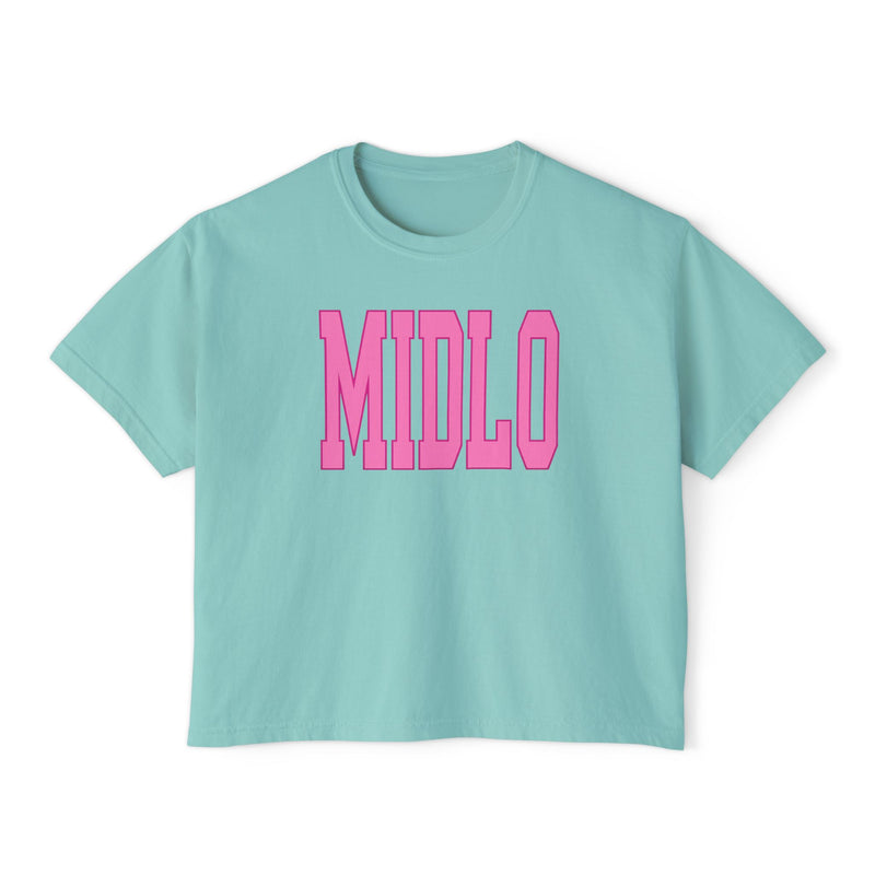 Pink Midlo Boxy Tee