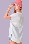 V-Neck Gauze Top
