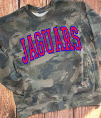 Jaguars Camo Pullover with Pockets in Red PREORDER