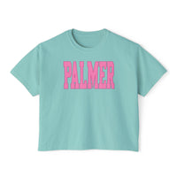 Pink Palmer Boxy Tee