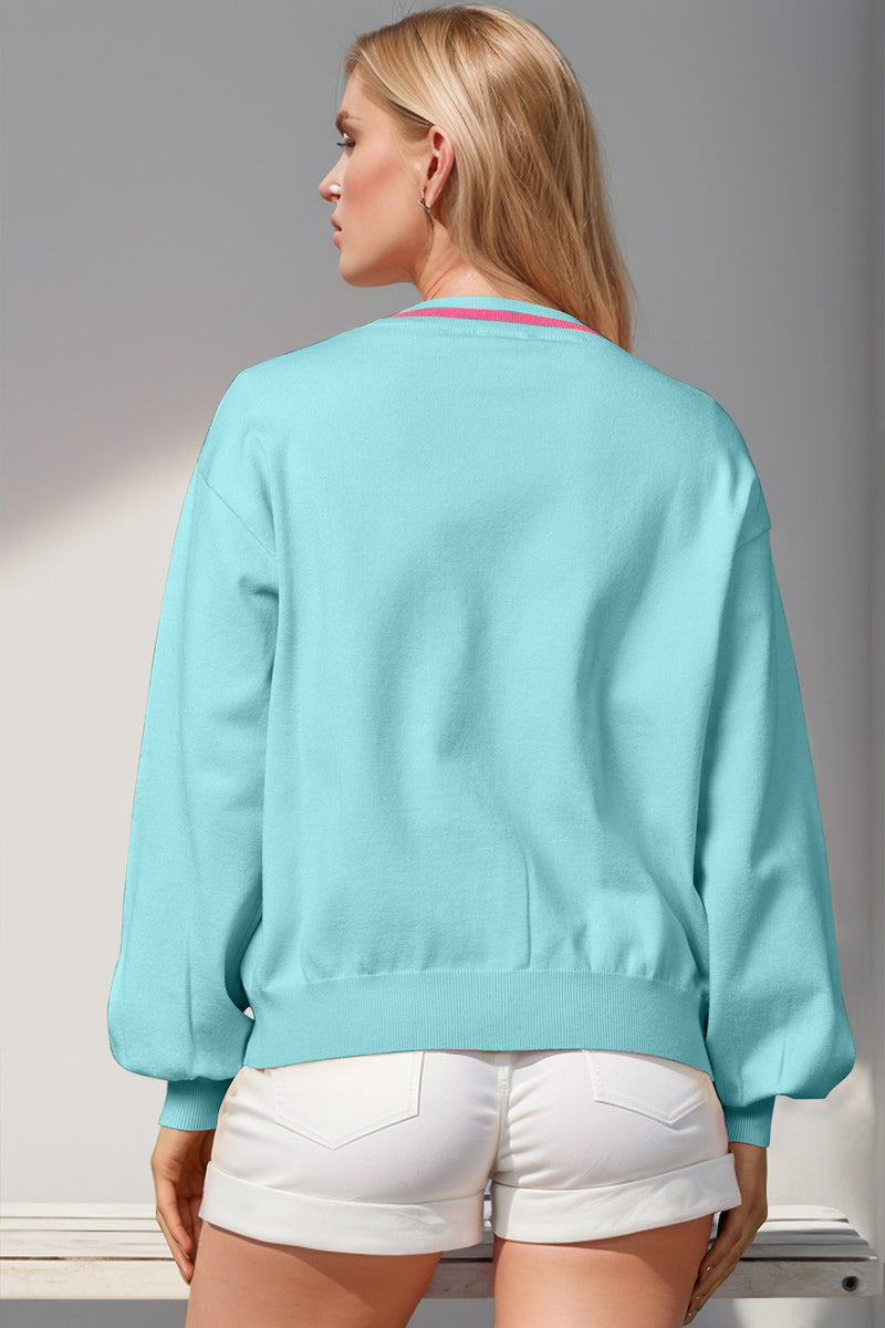 Sequin Nutcracker Bow Cardigan