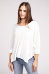 3/4 Length Textured Top