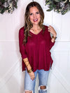 3/4 Length Textured Top
