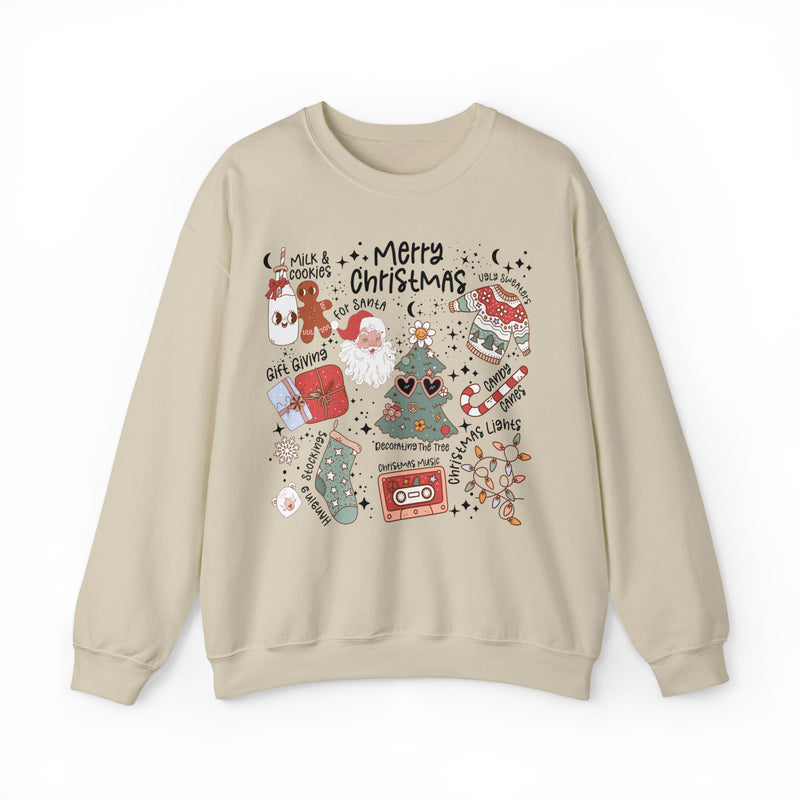 Vintage Christmas Collage Sweatshirt