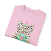 Preppy Christmas Tree with Bow Comfort Colors Tee