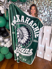 Waxahachie Indians Sherpa Blanket