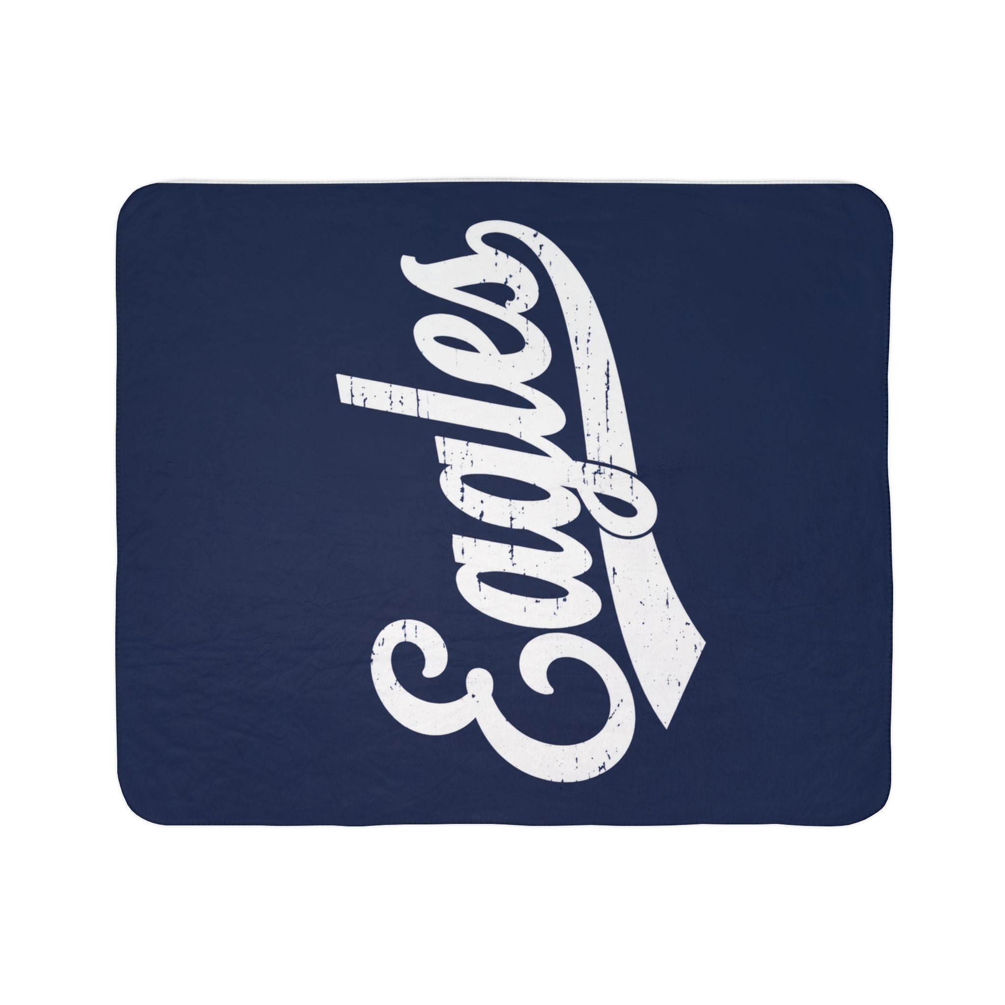Eagles Script Sherpa Blanket