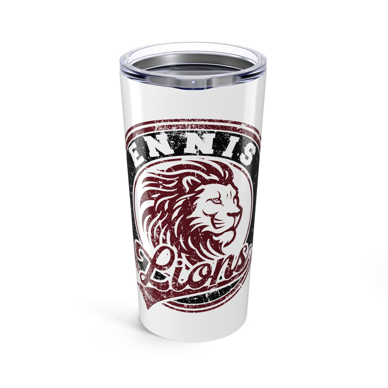 Ennis Lions Vintage Mascot 20 Ounce Tumbler