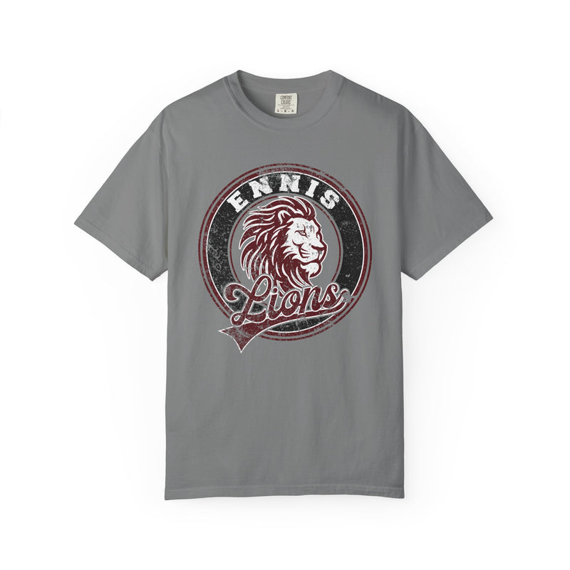 Ennis Lions Vintage Mascot Comfort Colors T-Shirt
