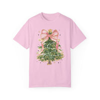 Preppy Christmas Tree Comfort Colors Tee