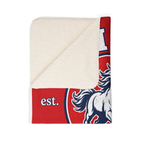 Life Mustangs Sherpa Blanket