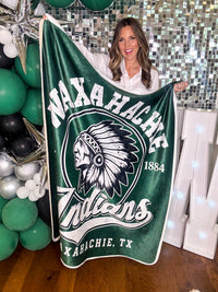 Waxahachie Indians Sherpa Blanket