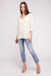 3/4 Length Textured Top
