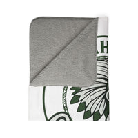Waxahachie One Tribe Sherpa Blanket in White