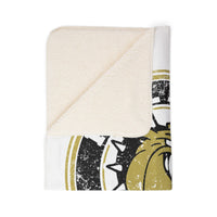 Palmer Bulldogs Vintage Mascot Sherpa Blanket