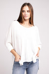 3/4 Length Textured Top