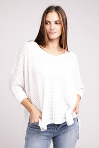 3/4 Length Textured Top