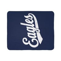 Eagles Script Sherpa Blanket