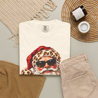 Leopard Glam Santa Comfort Colors T-shirt