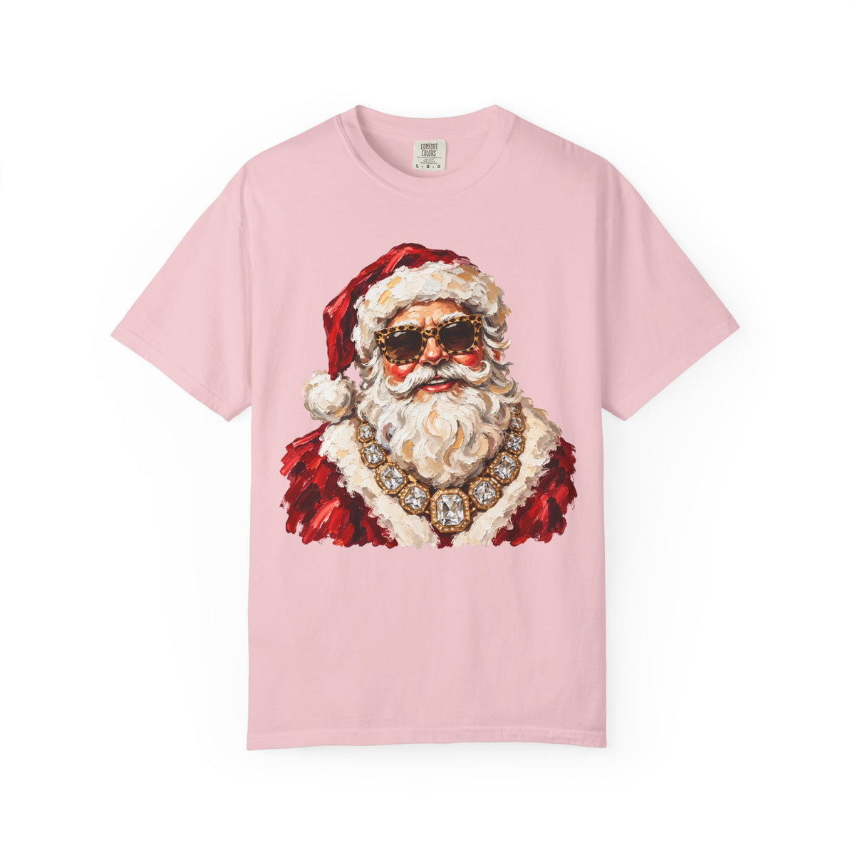 Glam Santa Comfort Colors T-shirt