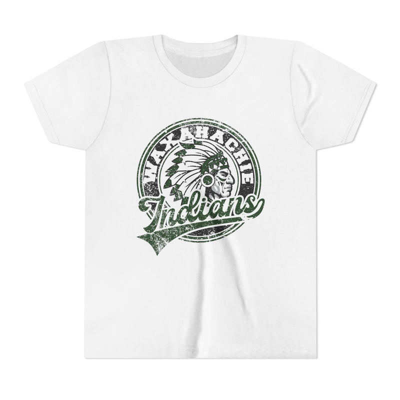 YOUTH Waxahachie Indians Vintage Mascot Bella Canvas T-Shirt