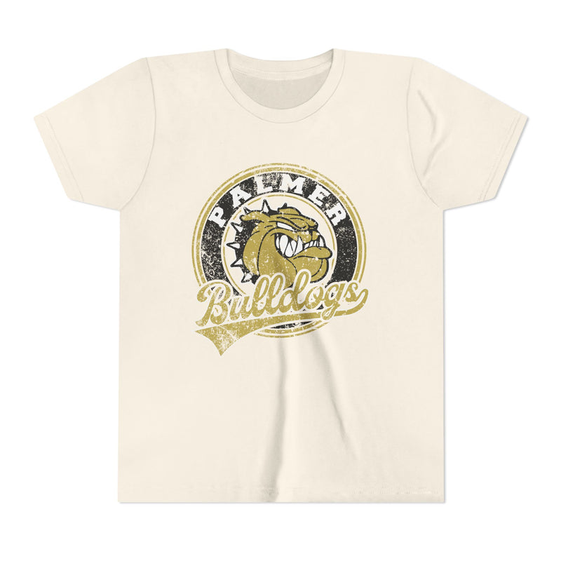 YOUTH Palmer Bulldogs Vintage Mascot Bella Canvas T-Shirt