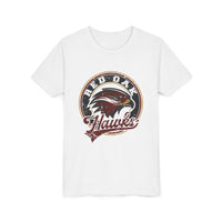 YOUTH Red Oak Hawks Vintage Mascot Bella Canvas T-Shirt